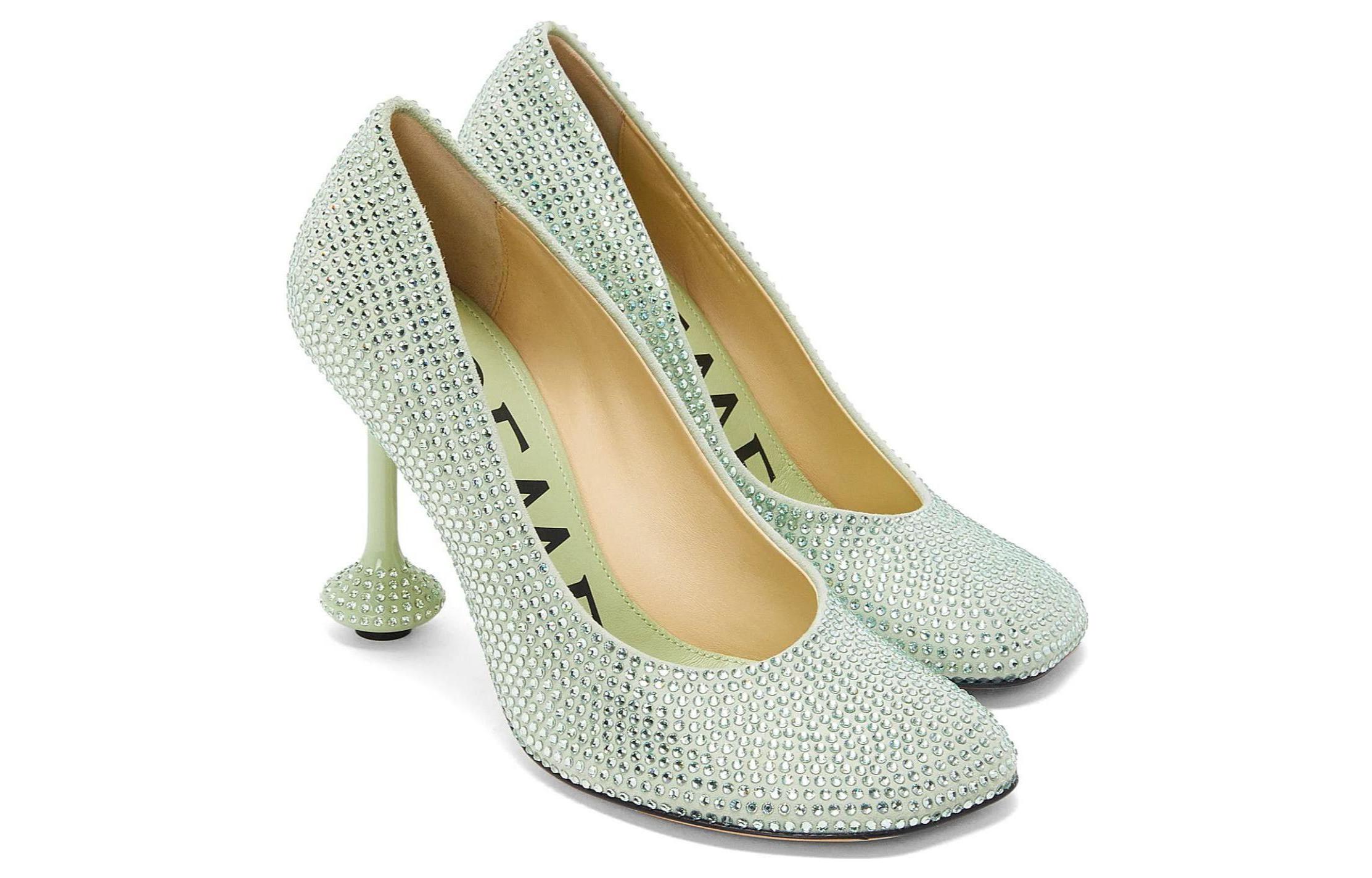 (W) LOEWE High Heel with Rhinestones 'Pistachio Green' 圖 4