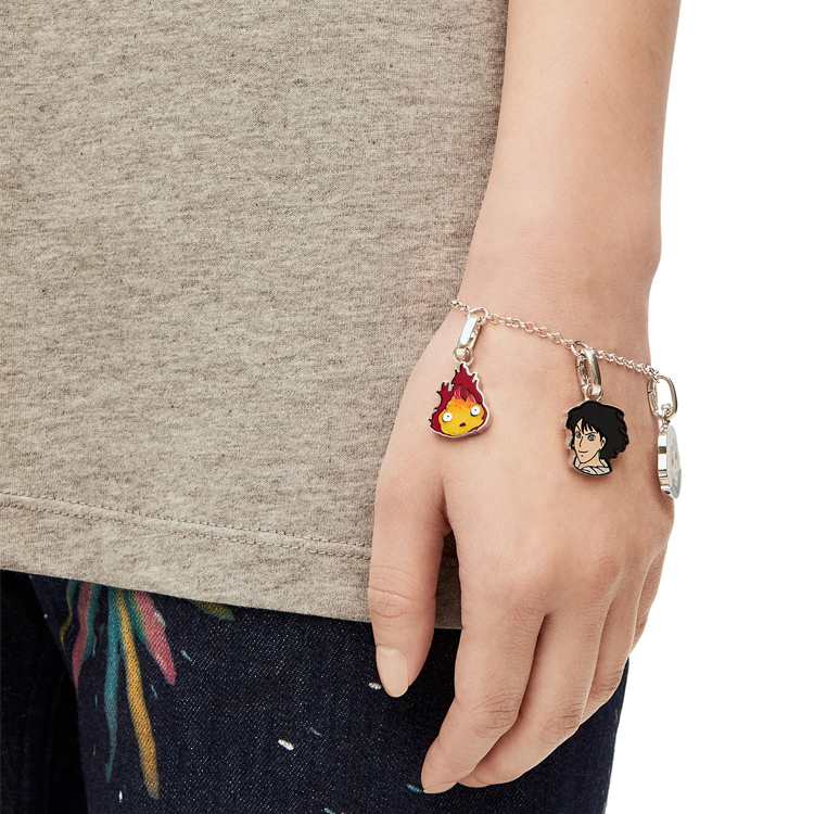 Lookbook (Women) LOEWE Howl's Moving Castle Silver Chain Bracelet -  Silver Accessory. J643240X04-1160