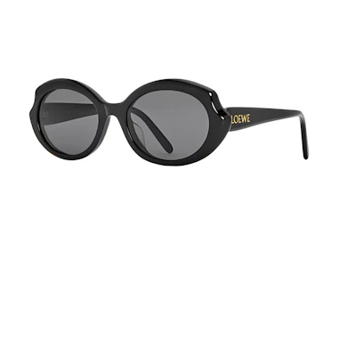 (Women) LOEWE Irregular Shape Black Letter Design Sunglasses. LW40147I