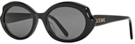 Order (W) LOEWE 不规则黑色字母设计太阳镜 LW40147I