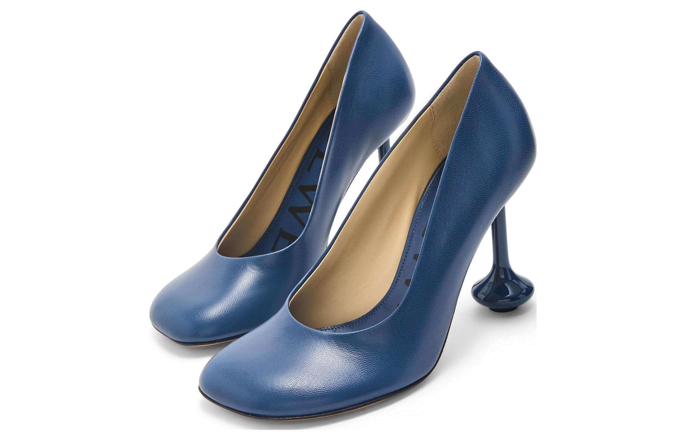 (W) LOEWE Lambskin Slip-On Stiletto 'Blue' 圖 2