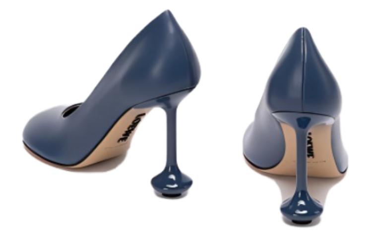 (W) LOEWE Lambskin Slip-On Stiletto 'Blue' 圖 4