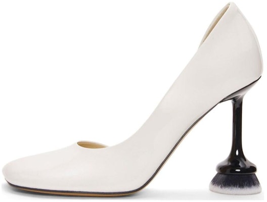 (Women) LOEWE Leather 9cm Pumps 'White' 'Elegant Sculptural Heel' L814S01XAD-4768 Buy (Women) LOEWE Leather 9cm Pumps 'White' 'Elegant Sculptural Heel' L814S01XAD-4768