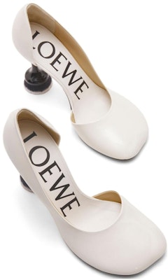 (Women) LOEWE Leather 9cm Pumps 'White' 'Elegant Sculptural Heel' L814S01XAD-4768 Shop (Women) LOEWE Leather 9cm Pumps 'White' 'Elegant Sculptural Heel' L814S01XAD-4768