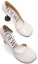 Shop (W) LOEWE Kasut Tumit Kulit 9cm 'Putih' 'Tumit Arca Elegan' L814S01XAD-4768