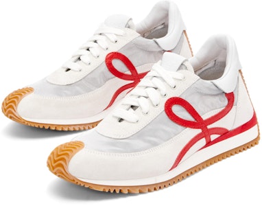 (W) LOEWE 白红色皮革网面低帮运动鞋 L814282X62-8570 Order (W) LOEWE 白红色皮革网面低帮运动鞋 L814282X62-8570