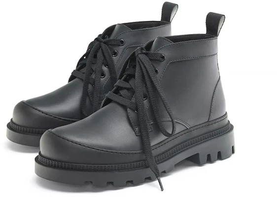 (Women) LOEWE Leather Ankle Boots 'Black Lace-Up' L815285X72-1100 Lookbook (Women) LOEWE Leather Ankle Boots 'Black Lace-Up' L815285X72-1100