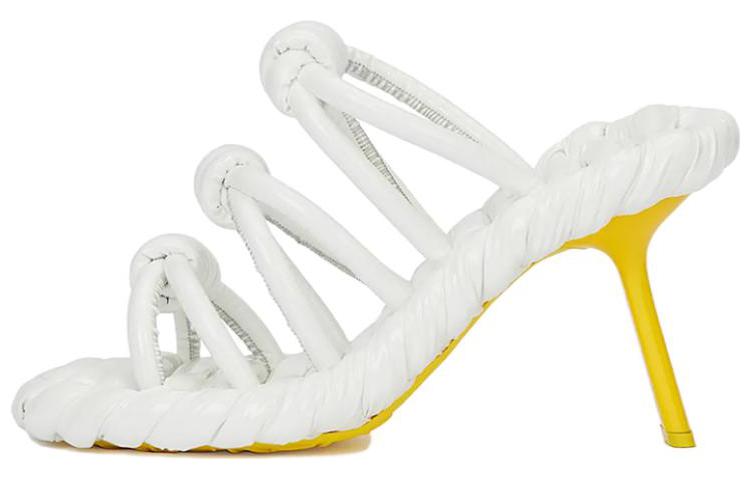 Buy (W) LOEWE Sandal Kulit Pita 'Putih Kuning' L814465X62-2108