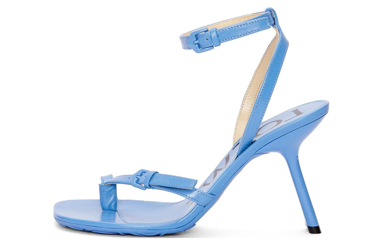 (Women) LOEWE Leather Buckle Stiletto 'Blue Fashion Slide' L616465X57-4774