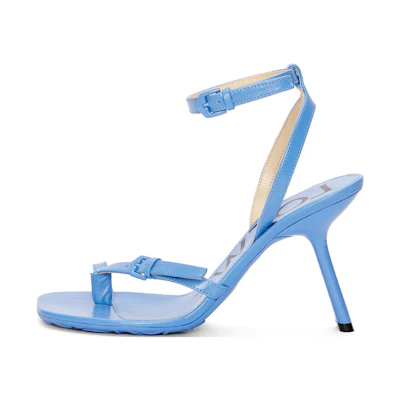(W) LOEWE Leather Buckle Stiletto 'Blue Fashion Slide'