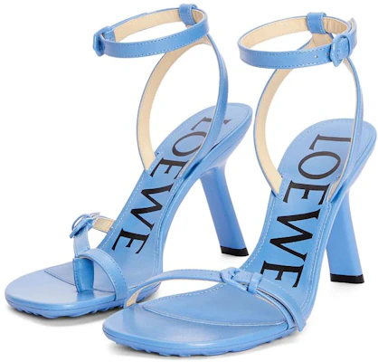 (W) LOEWE Sandalia Tacón Stiletto de Cuero 'Blue Fashion Slide' L616465X57-4774 Order (W) LOEWE Sandalia Tacón Stiletto de Cuero 'Blue Fashion Slide' L616465X57-4774
