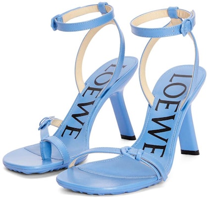 (W) LOEWE Kulit Gesper Stiletto 'Slide Biru Fashion' L616465X57-4774 Order (W) LOEWE Kulit Gesper Stiletto 'Slide Biru Fashion' L616465X57-4774