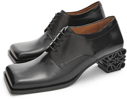 Order (W) LOEWE Zapatos de Moda de Cuero con Tacón de Cono Negro L815S02X12-1100