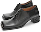 Order (W) LOEWE Zapatos de Moda de Cuero con Tacón de Cono Negro L815S02X12-1100