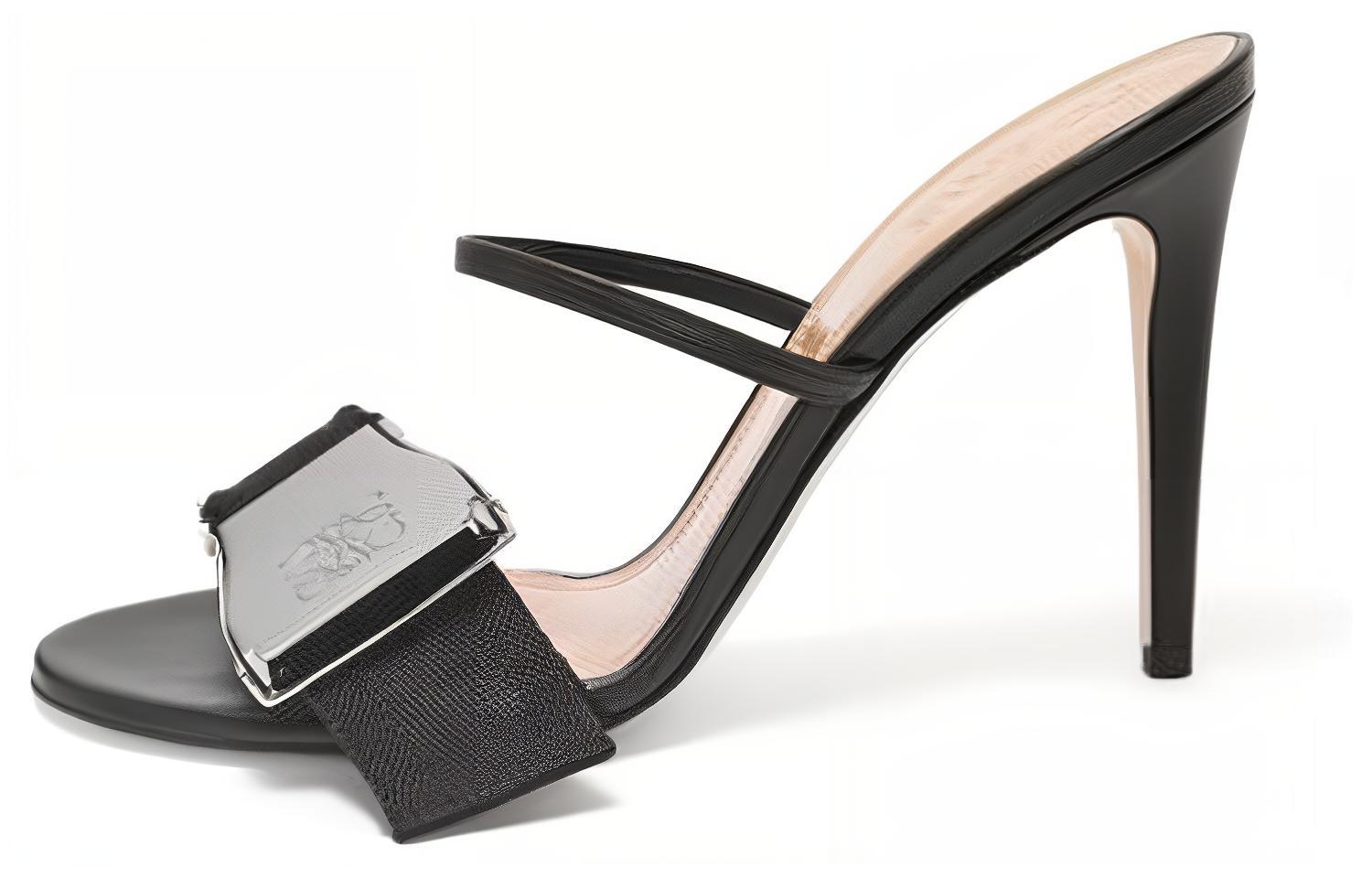 (W) LOEWE Leather Fashion Sandal 'Black'