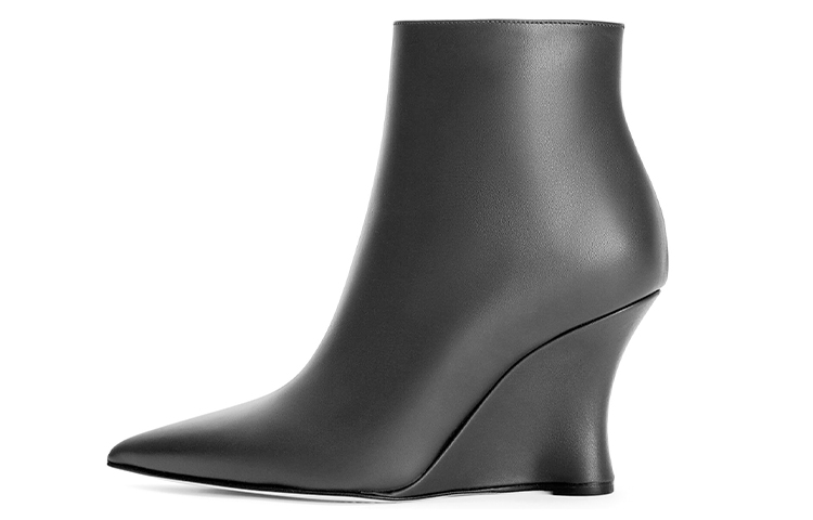 (Women) LOEWE Leather Fashion Wedge Ankle Boot 'Black' L815286X07-1100