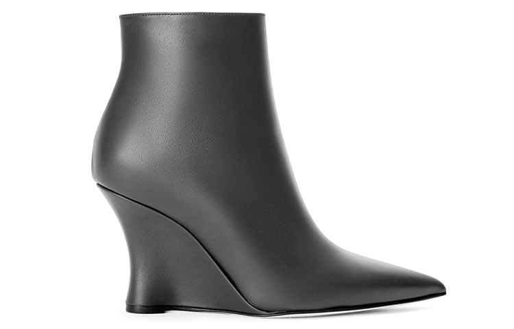 Order (W) 로에베 레더 웨지 앵클부츠 (블랙) L815286X07-1100