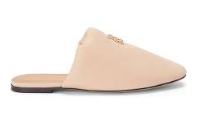 Order (W) Mule Plat en Cuir LOEWE ''Marron Clair'' L815379X56-2140