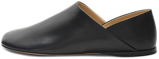 (Women) LOEWE Leather Flat Slip-On 'Black' L814466X22-1100 (Women) LOEWE Leather Flat Slip-On 'Black' L814466X22-1100