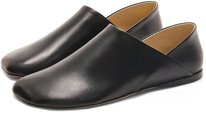 (W) ロエベ レザー フラットスリッポン (ブラック) L814466X22-1100 Lookbook (W) ロエベ レザー フラットスリッポン (ブラック) L814466X22-1100