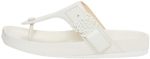 (Women) LOEWE Leather Flat Thong Sandals 'White Fashion' L814465X59-2100 (Women) LOEWE Leather Flat Thong Sandals 'White Fashion' L814465X59-2100
