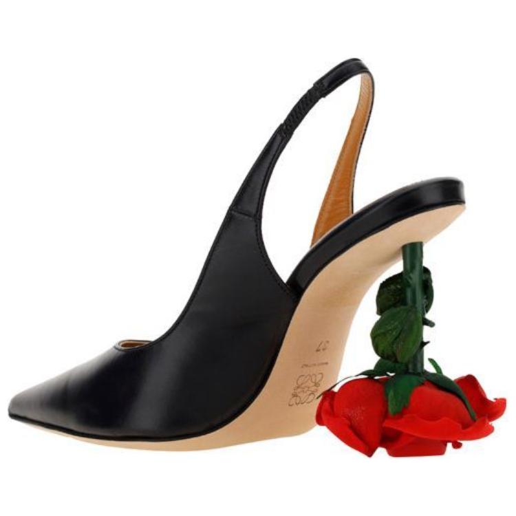 (W) LOEWE Leather High Heel 'Black Rose Alien Heel' 圖 3