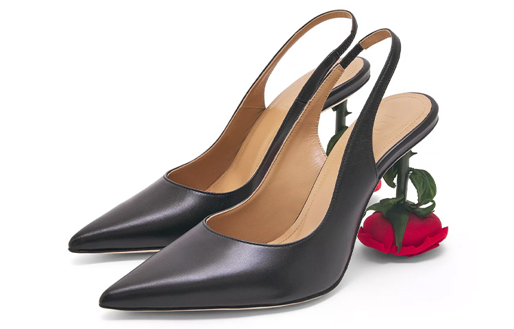 (W) LOEWE Leather High Heel 'Black Rose Alien Heel' 圖 4