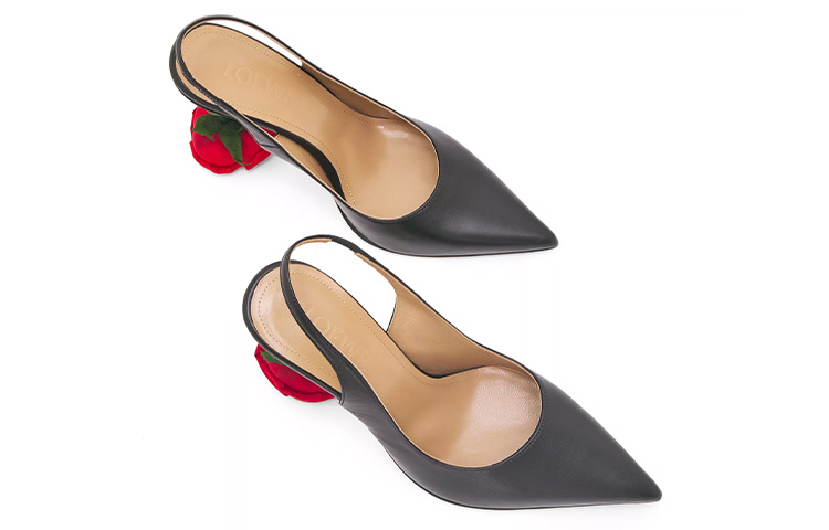 (W) LOEWE Leather High Heel 'Black Rose Alien Heel' 圖 5