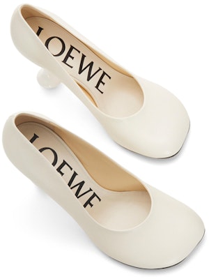 (Women) LOEWE Leather High Heel 'Logo White' L814S01X64-2100 Lookbook (Women) LOEWE Leather High Heel 'Logo White' L814S01X64-2100