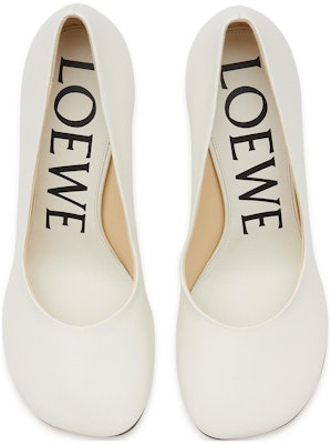 (Women) LOEWE Leather High Heel 'Logo White' L814S01X64-2100 Shop (Women) LOEWE Leather High Heel 'Logo White' L814S01X64-2100