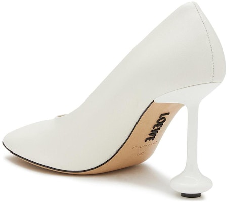 (Women) LOEWE Leather High Heel 'Logo White' L814S01X64-2100 Purchase (Women) LOEWE Leather High Heel 'Logo White' L814S01X64-2100