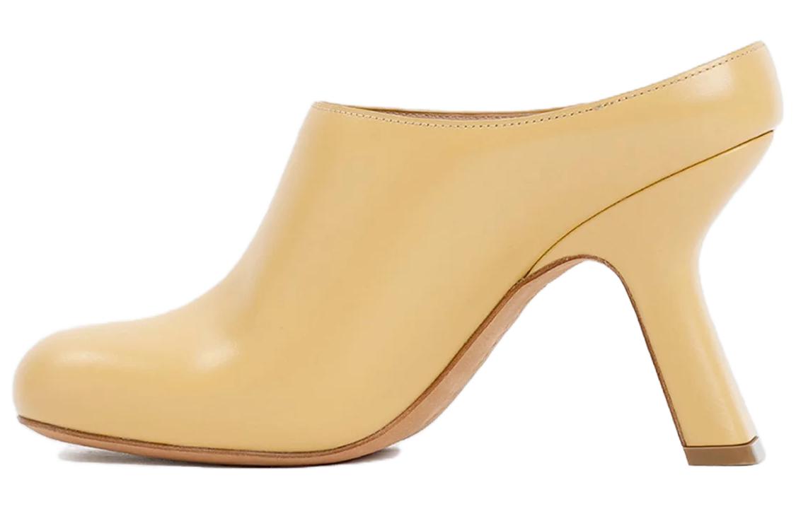 (Women) LOEWE Leather High Heel Mule 'Beige' L814V29X09-8812