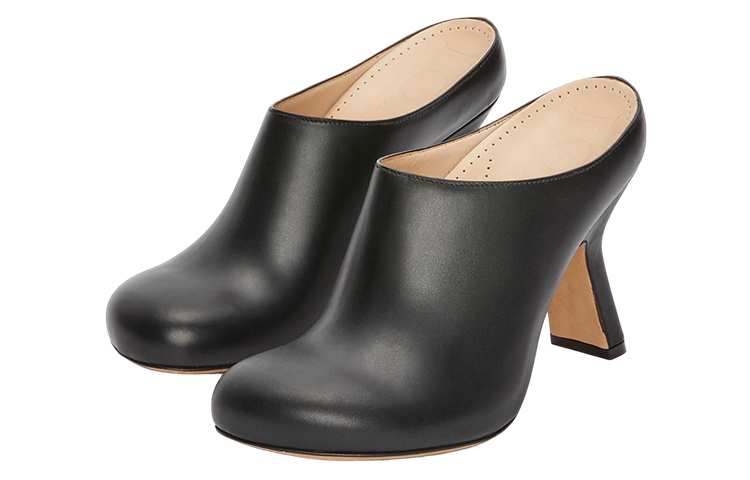 (W) LOEWE Leather High Heel Sandal 'Black' 圖 2