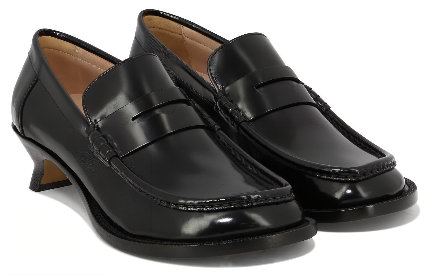 (W) LOEWE Leather High Heels 'Black Fashion Stiletto' 圖 2