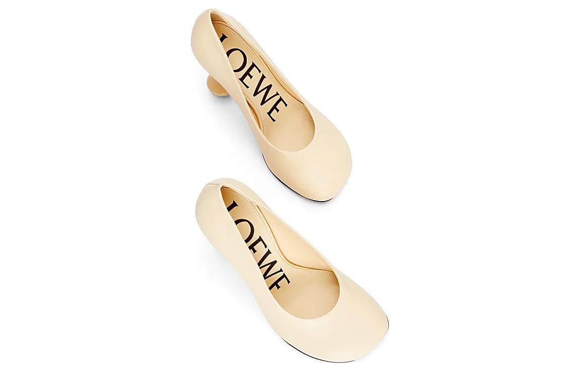 (W) LOEWE Leather High Heels 'Nude 9cm Stiletto' 圖 3