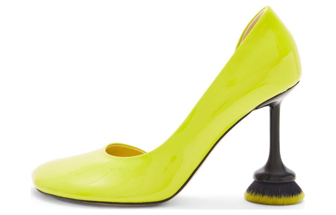 (W) LOEWE Leather High Heels 'Yellow Alien Heel'