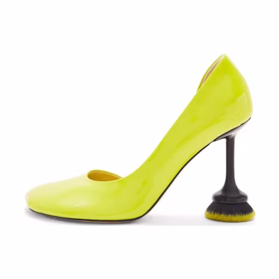 (W) LOEWE Leather High Heels 'Yellow Alien Heel'