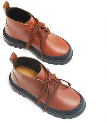 (Women) LOEWE Leather Lace-Up Ankle Boot 'Brown' L815285X72-2530 Lookbook (Women) LOEWE Leather Lace-Up Ankle Boot 'Brown' L815285X72-2530