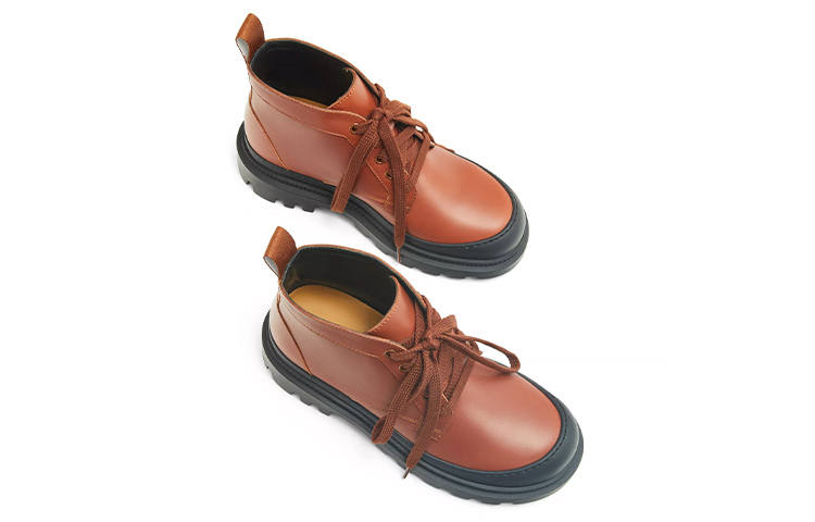 Lookbook (Women) LOEWE Leather Lace-Up Ankle Boot 'Brown' L815285X72-2530