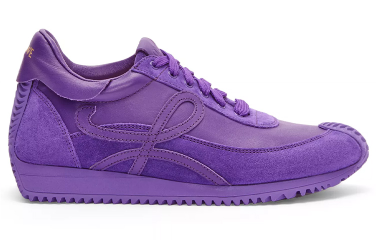 (W) LOEWE Leather Low-Top Sneakers 'Purple' 圖 2