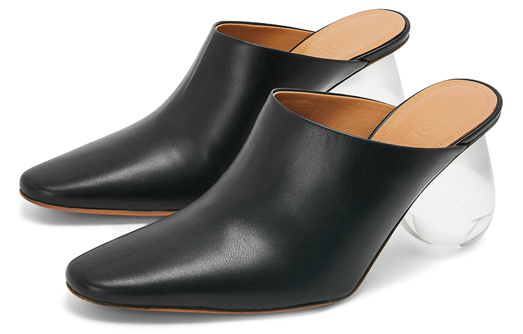 Lookbook (W) LOEWE 黑色皮革穆勒鞋 L815379X35-1100