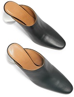 (W) LOEWE 黑色皮革穆勒鞋 L815379X35-1100 Shop (W) LOEWE 黑色皮革穆勒鞋 L815379X35-1100