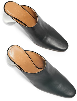 (W) LOEWE Zapatilla de Cuero 'Negro' L815379X35-1100 Shop (W) LOEWE Zapatilla de Cuero 'Negro' L815379X35-1100