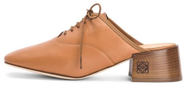 LOEWE 羊皮革 一蹬式軟質穆勒高跟鞋 女款 駱駝色 Buy LOEWE 羊皮革 一蹬式軟質穆勒高跟鞋 女款 駱駝色