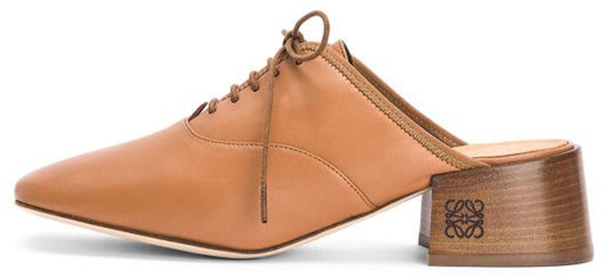 (Women) LOEWE Leather Mule High Heels 'Camel' L815S02X05-3150 Buy (Women) LOEWE Leather Mule High Heels 'Camel' L815S02X05-3150