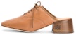 (W) LOEWE Tumit Tinggi Kulit Mule 'Camel' L815S02X05-3150