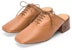 (W) LOEWE Tumit Tinggi Kulit Mule 'Camel' L815S02X05-3150