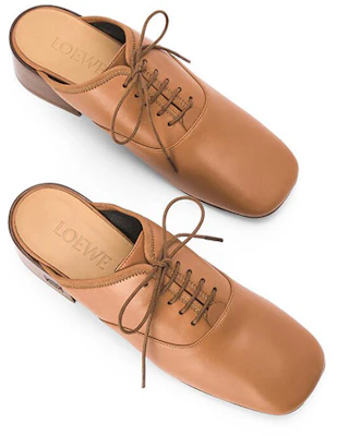 (Women) LOEWE Leather Mule High Heels 'Camel' L815S02X05-3150 Shop (Women) LOEWE Leather Mule High Heels 'Camel' L815S02X05-3150