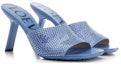 Order (Women) LOEWE Leather Open-Toe Flat Sandals 'Blue' L815379X78-4774