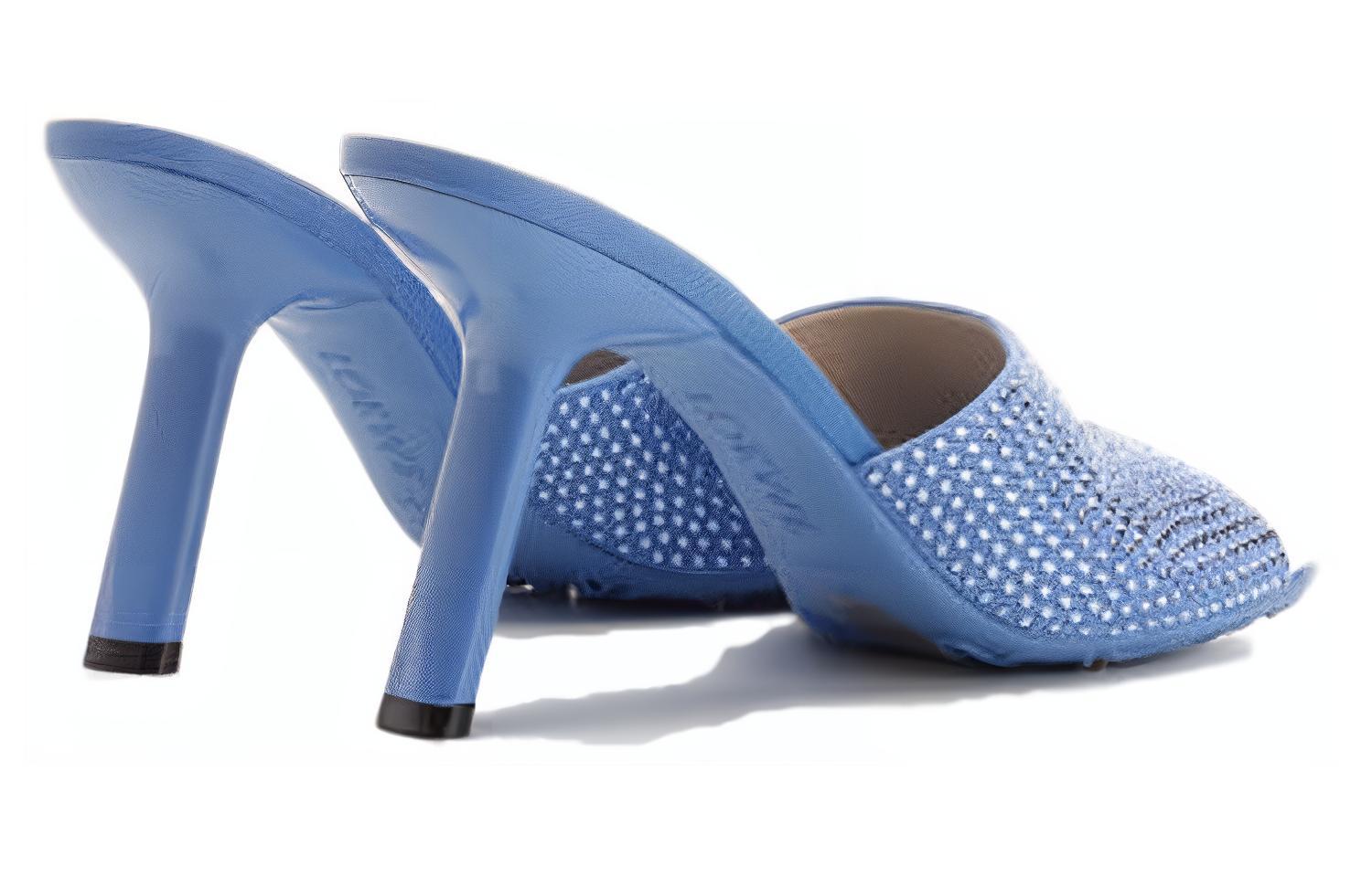 Lookbook (W) ロエベ レザーオープントゥフラットサンダル (ブルー) L815379X78-4774